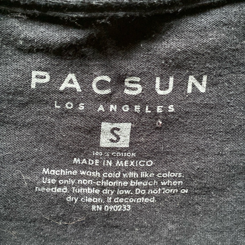 PacSun Black Palm Reader T-Shirt - Picture 5 of 5